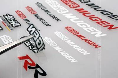 适用于本田无限车贴mugen汽车改装贴纸方向盘仪表台个性装饰贴画 虎窝淘