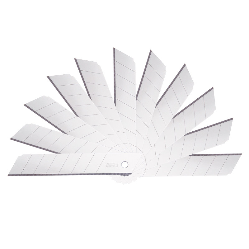 得力2011合金钢大号SK5美工刀片8刀头壁纸刀裁纸刀10片/盒0.5mm厚,淘宝优惠券,粉丝福利购,淘宝优惠卷