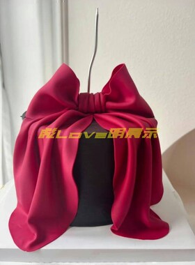 仿真蛋糕模型翻糖蝴蝶结甜酷风