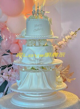 网红架子多层女神仿真蛋糕模型
