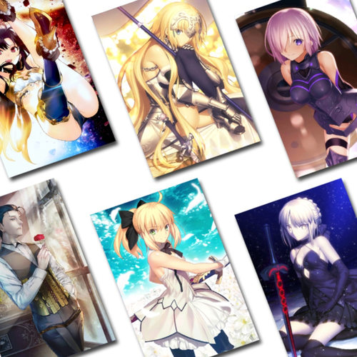 fgo全图鉴收藏水晶卡贴fate grand order动漫周边贴纸saber贞德 - 图3