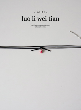 火龙果皮质项圈甜酷辣妹原创设计小众颈链新款脖颈环锁骨链choker