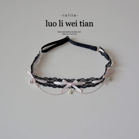 Star Bell Pendant Neck Strap Lace Sweet Cool Bow Choker Clavicle Chain New Neck Collar Thigh Ring Women