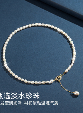 珍珠项链轻奢小众2024新款女款