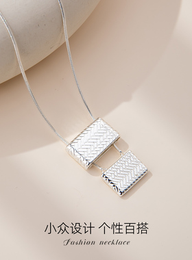 【新品】编织包包长项链女款2025新款高级感轻奢小众毛衣链秋冬