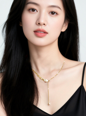 贝壳蛇项链颈链女款2026新款高级感轻奢小众饰品吊坠首饰锁骨链
