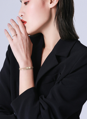 多层链条手链女ins潮街头手饰品