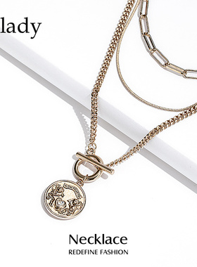 多层项链女夏设计感小众