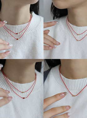 新中式复古轻奢淡水珍珠通体925银项链高级感简约精致国风锁骨链