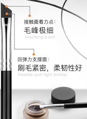EIGSHOW专业化妆刷黄金26度角内外眼线斜角眼线刷刀锋刷化妆师