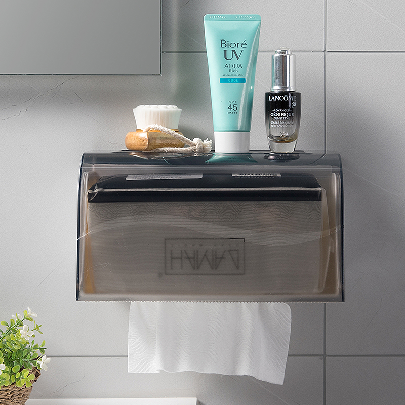 双庆卫生间纸巾盒吸盘纸巾架厨房卫生纸架免打孔抽纸盒厕所卷纸盒,淘宝优惠券,粉丝福利购,淘宝优惠卷