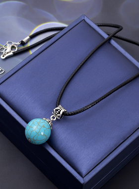 松石项链项坠简约吊坠