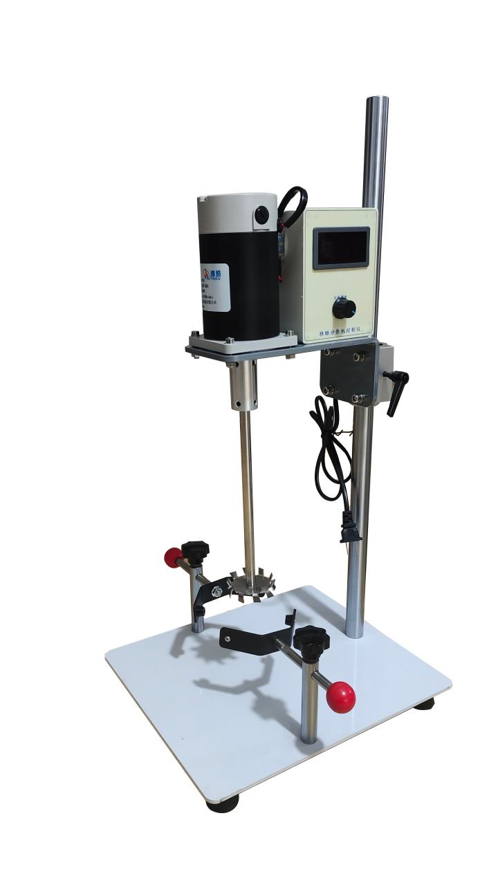 小型实验室高速变频无刷静音分散机搅拌机器数显油漆涂料油墨化妆-图3