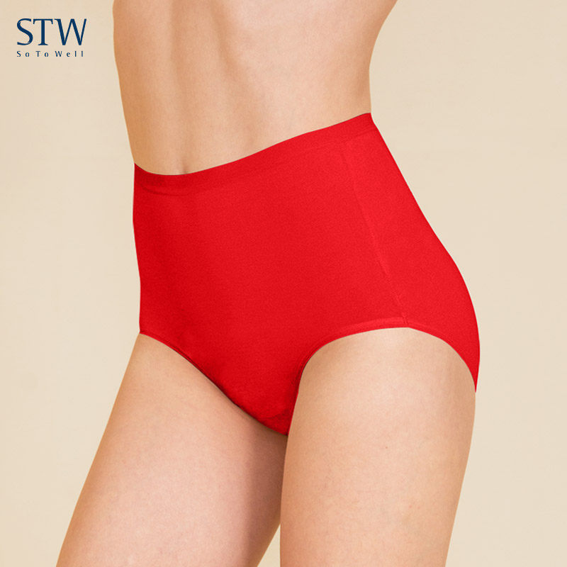 2条装STW高腰女士内裤大红色本命年莫代尔结婚蛇年大码收腹三角裤,淘宝优惠券,粉丝福利购,淘宝优惠卷