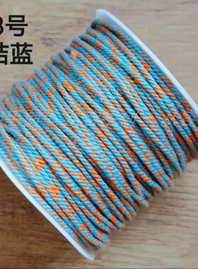 藏式手搓棉线渐变彩色端午粽子绳