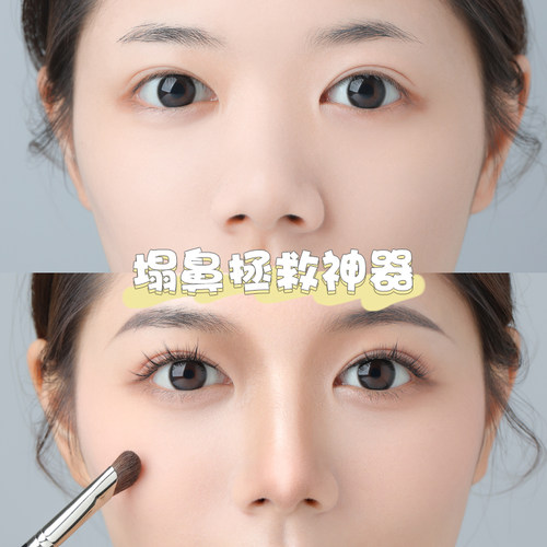 古迪新手镰刀鼻影刷晕染阴影修容刷高光侧影斜头化妆刷套装三件套 - 图3