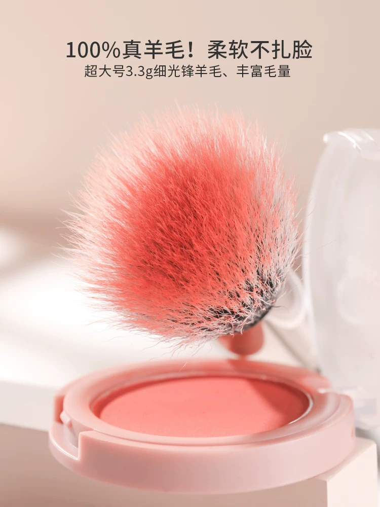 Face blush, brush, soft foundation for contouring