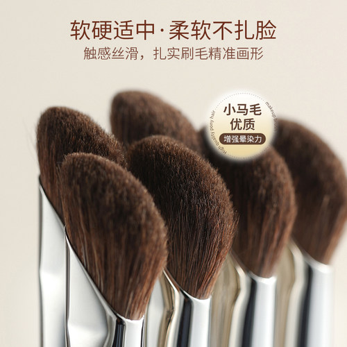 古迪新手镰刀鼻影刷晕染阴影修容刷高光侧影斜头化妆刷套装三件套 - 图0