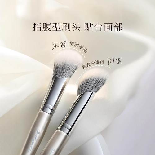 古迪真羊毛斜头指腹腮红点彩刷腮红刷大号沧州动物毛化妆刷一支 - 图3