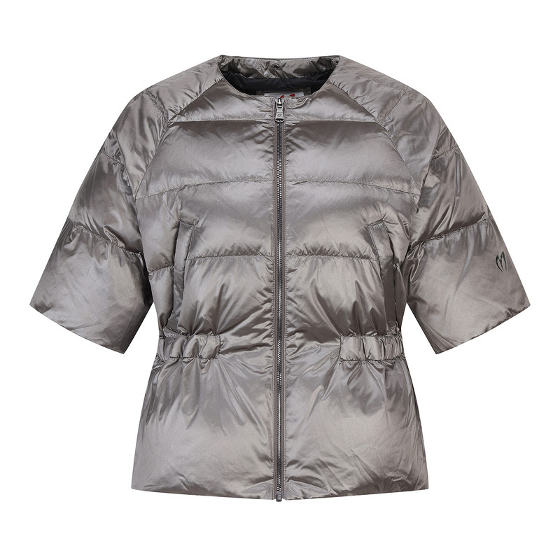 韩国代购MASTER BUNNY高尔夫球服25秋冬女可拆卸毛领短袖鹅绒夹克 - 图3