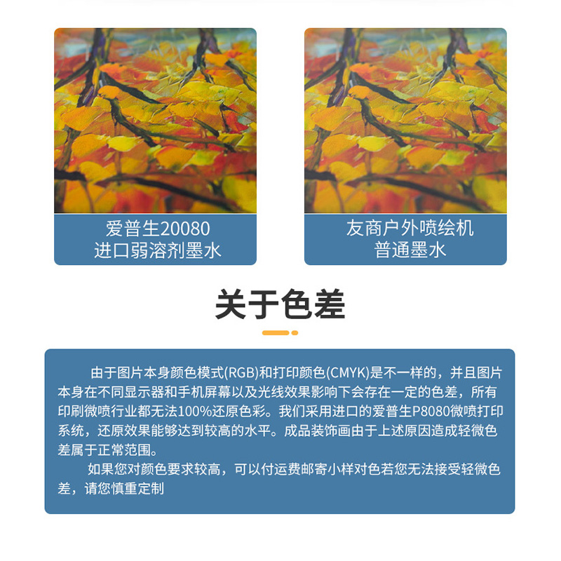 微喷装饰画定制画芯油画布印刷喷绘打印国画宣纸字画定制简约复古