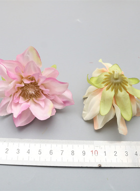 仿真大莲花荷花簪花头饰婚庆摆件
