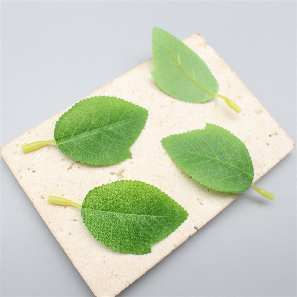 仿真花丝印花叶3叉玫瑰叶手工diy制作网红单只花束礼物简约假花叶,淘宝优惠券,粉丝福利购,淘宝优惠卷