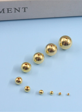 DIY手工金色仿珍珠3-16mm圆珠