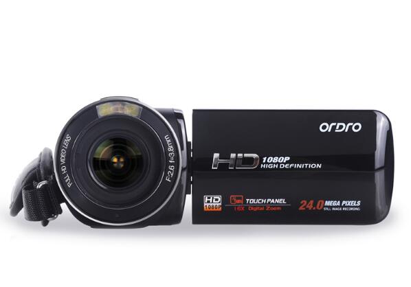 Ordro/欧达 HDV-Z20 高清数码边录边放摄像机家婚庆dv摄像机 - 图0