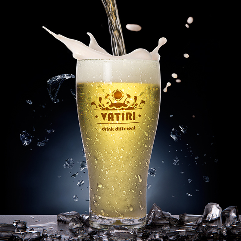 vatiri樂怡2019創意水杯啤酒杯大杯子奶茶果汁冷飲可口可樂玻璃杯