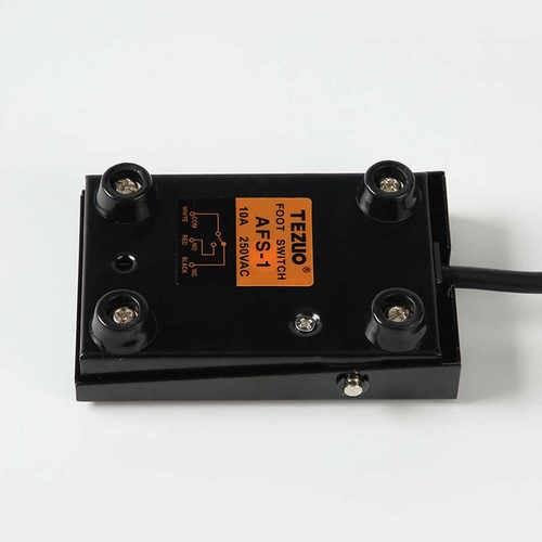 脚踏开关AFS-1铁壳脚踏开关 带线自复位脚踏控制开关踏板脚踩开关 - 图1