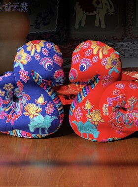 蛇布偶摆件新中式手工纯棉布络蛇