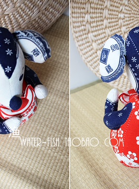 鼠来宝布偶摆件布络招财鼠民族风