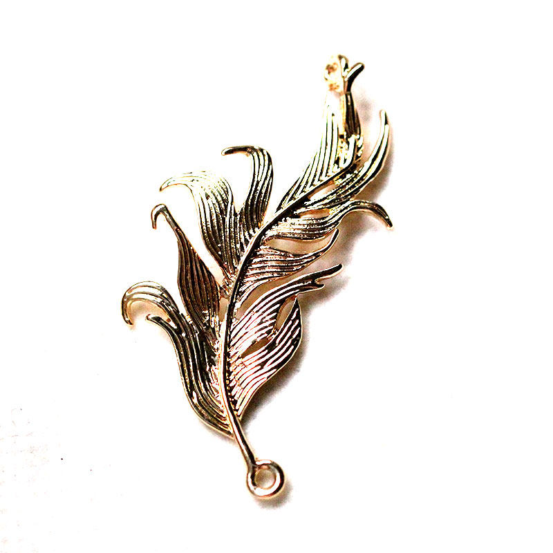 黄铜铸铜羽毛挂坠*花影梦发簪发饰头饰DIY配件,淘宝优惠券,粉丝福利购,淘宝优惠卷