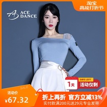 ACEdance Latin dance Female Morden dance blouses net yarn splicing cotton long sleeves Practice Conserved Square Dance SY293