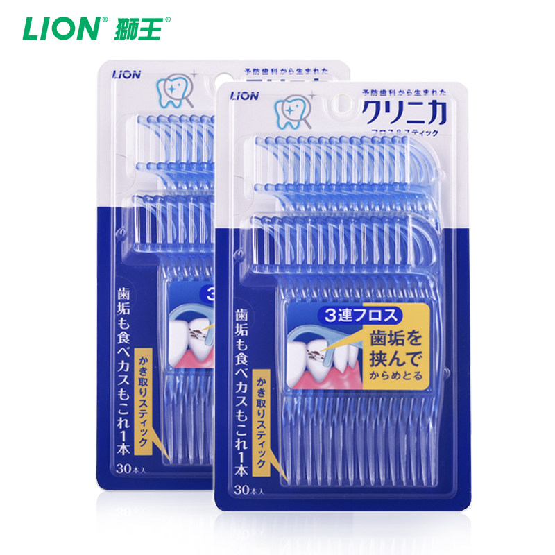 狮王齿力佳进口深洁牙线棒3牙线棒 狮王牙线/牙线棒