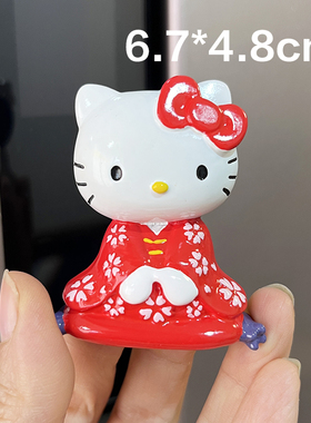 kitty猫咪可爱日本卡通和海洋兔子温泉服京都岚山火车磁性冰箱贴