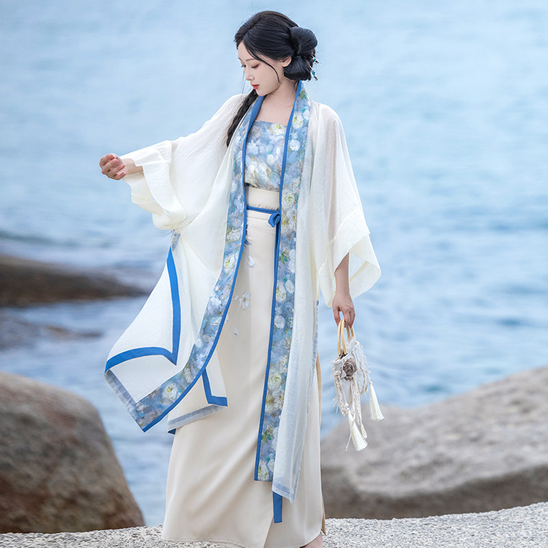 拟梦人间月国风原创宋制旋裙三件套日常汉服女长干寺半袖开衫夏款,淘宝优惠券,粉丝福利购,淘宝优惠卷