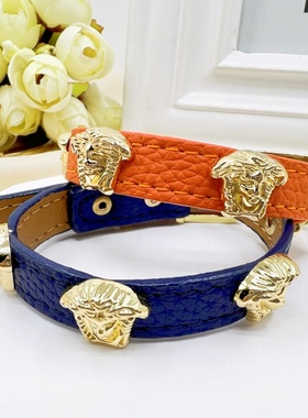 女皮欧美美杜莎手镯小众设计轻奢