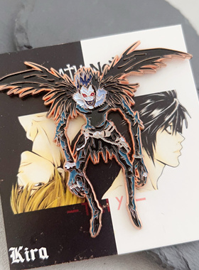 【太一现货】日漫死亡笔记death note卡通死神硫克金属烤漆徽章