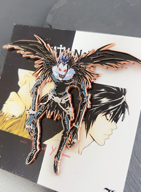 【太一现货】日漫死亡笔记death note卡通死神硫克金属烤漆徽章