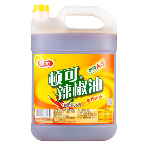 顿可辣椒红油5L桶餐饮装香辣风味火锅蘸料凉拌麻辣烫捞汁上色红油 - 图3