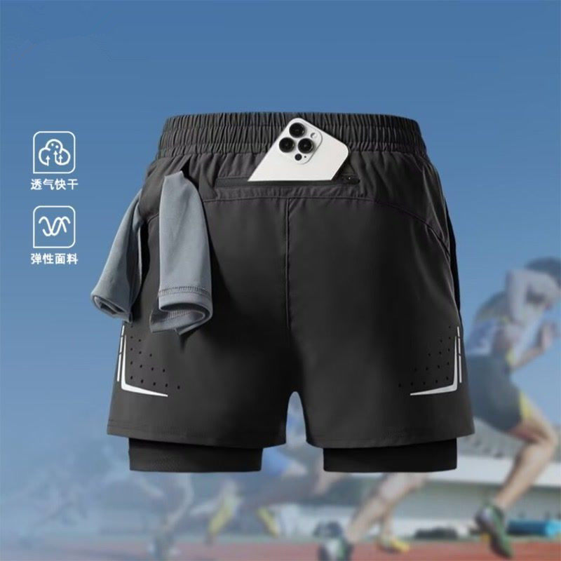 运动短裤男跑步专用夏季新款专业可放手机训练速干三分裤内衬裤子,淘宝优惠券,粉丝福利购,淘宝优惠卷
