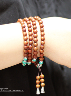 品牌泗滨砭石手链玄黄毫米珠子