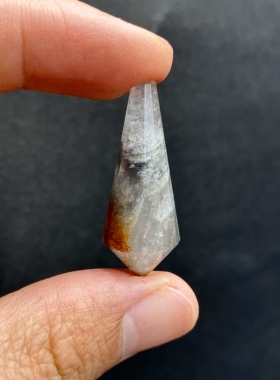 天然水晶灵摆 千层蓝幽灵灵摆吊坠 水晶挂件 毛衣链项链 一物一图