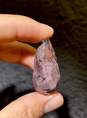 天然水晶 星光红幽灵天使之泪灵摆 水滴吊坠 毛衣链项链 一物一图