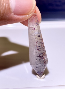 天然水晶 金草莓超七毒液彼岸花灵摆吊坠 水晶挂件 项链 一物一图