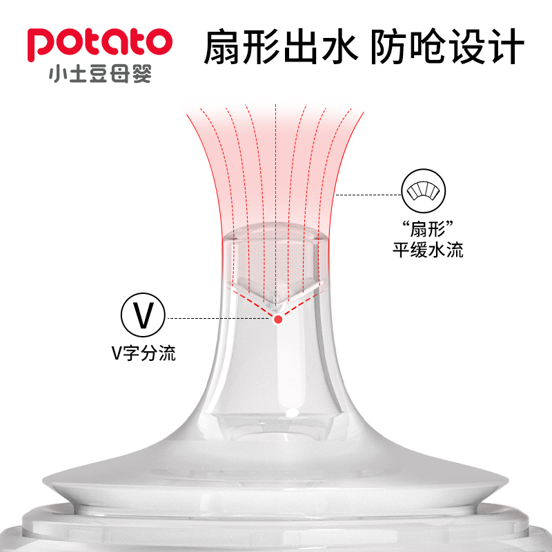 小土豆宝宝学饮杯鸭嘴PPSU婴儿6个月一岁以上儿童喝水杯吸管奶瓶 - 图1
