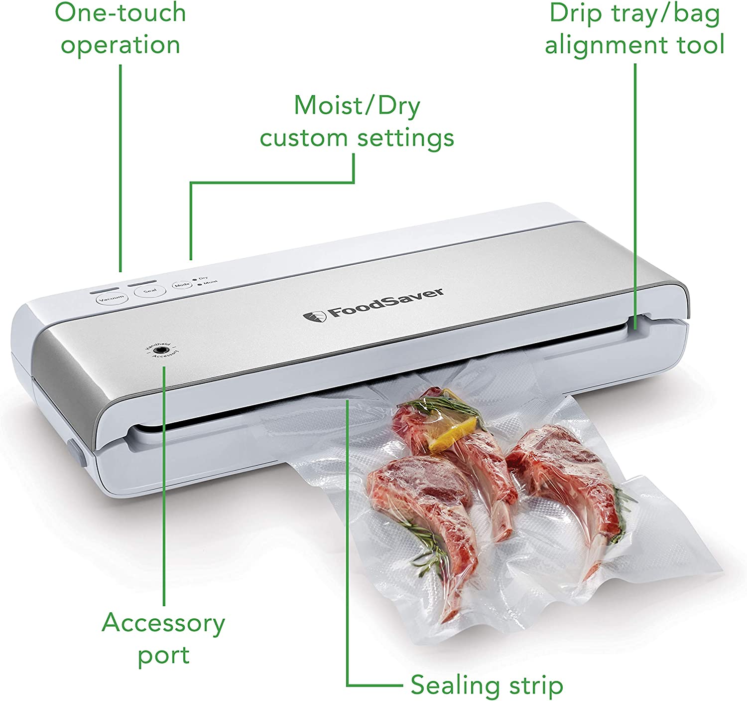 美国代购FoodSaver VS0150 Vacuum Sealer干湿真空封口机110v-图1