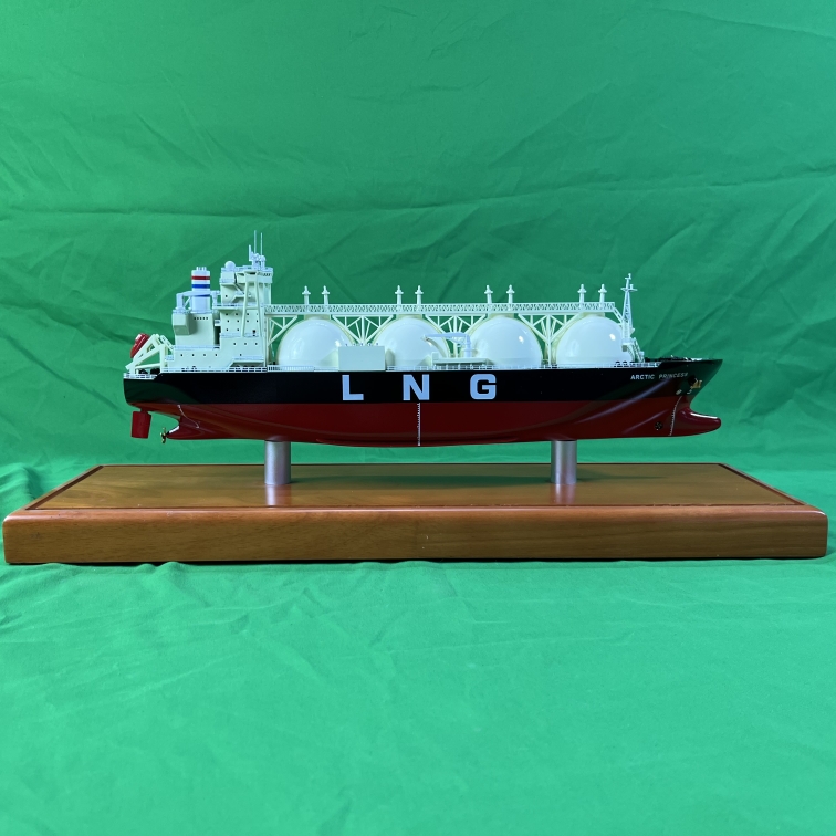 LNG液化气运输船合金模型摆件金属精品江南厂船舶纪念收藏包邮